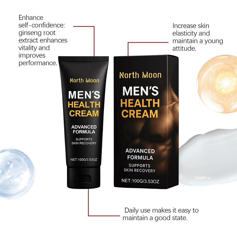 Crema per la cura quotidiana del corpo maschile NORTH MOON, delicata, nutriente e idratante._voghion.com