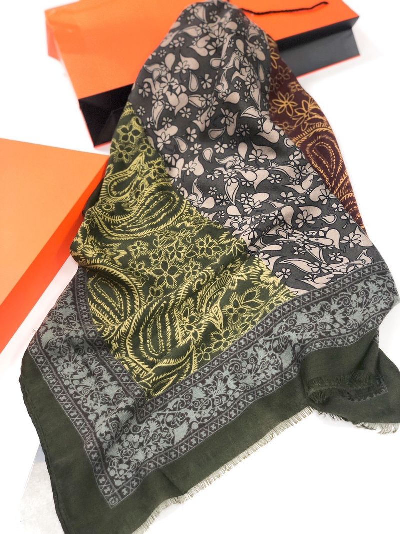 Scarf For Women Autumn Winter Original Design Soft Multi-color Ethnic Style Warm Printed Elegant Large Shawl_voghion.com