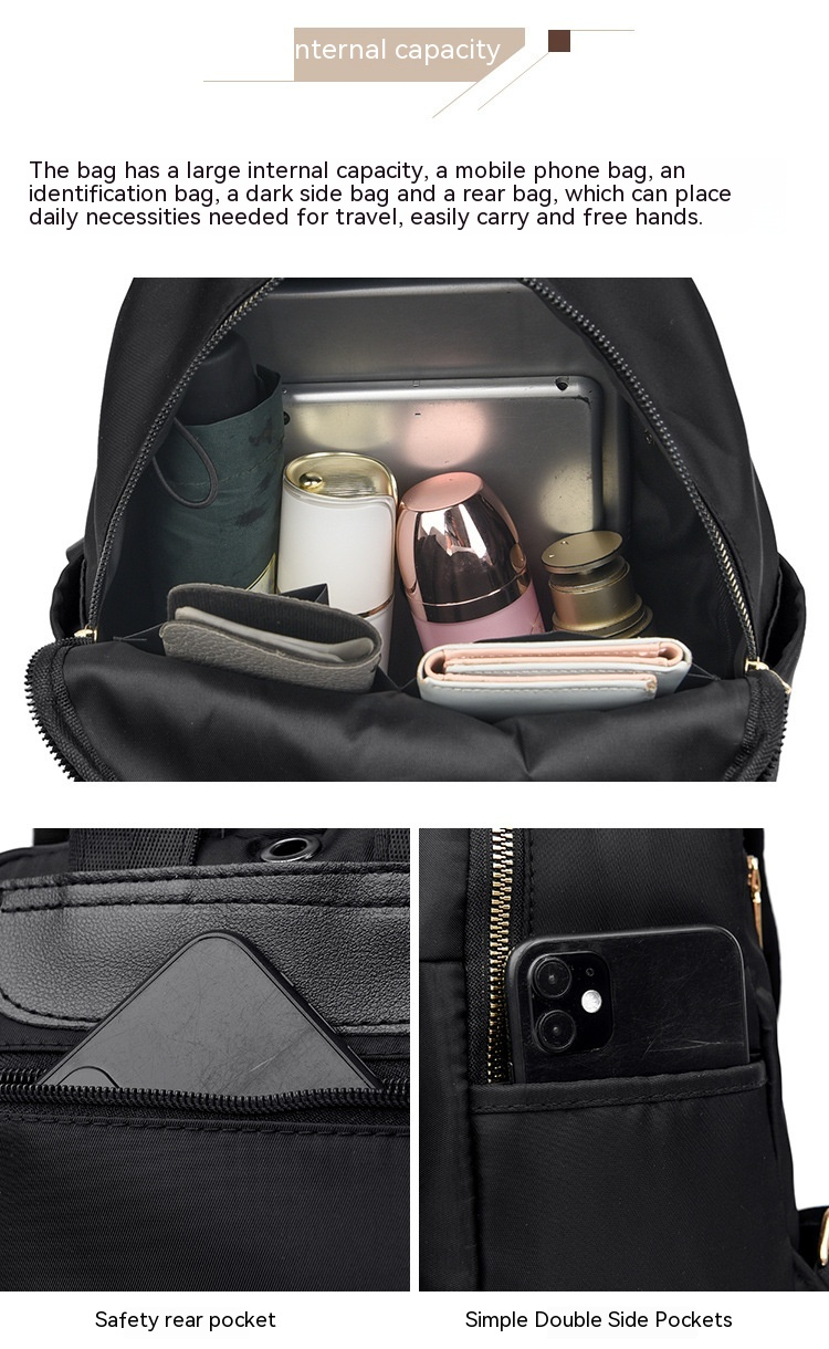 Mochila nueva versión coreana, versátil y ligera, mochila para estudiantes universitarios, mochila de viaje informal de gran capacidad_voghion.com
