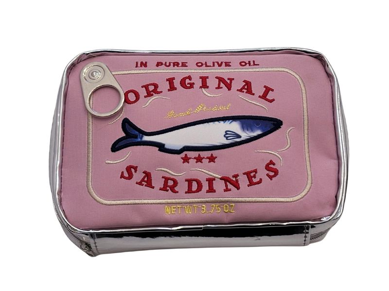 Große Kapazität Niedliche Sardinenförmige Aufbewahrung Kreative Katzenfischdose Make-up-Tasche_voghion.com