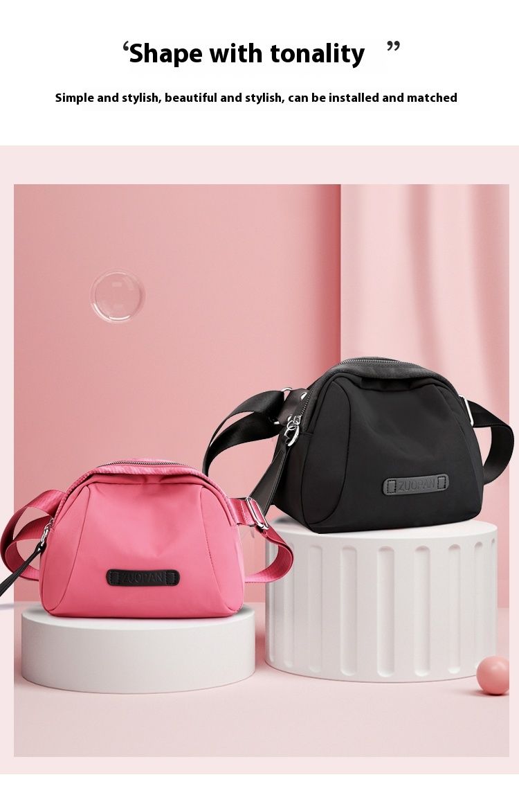 Shell Bag 2024 Nei Dammentasch Waasserdicht Nylon Oxford Eenzel Schëllertasch Multifunktionell Tailletasch Villsäiteg Kleng Schräg Broschttasch_voghion.com