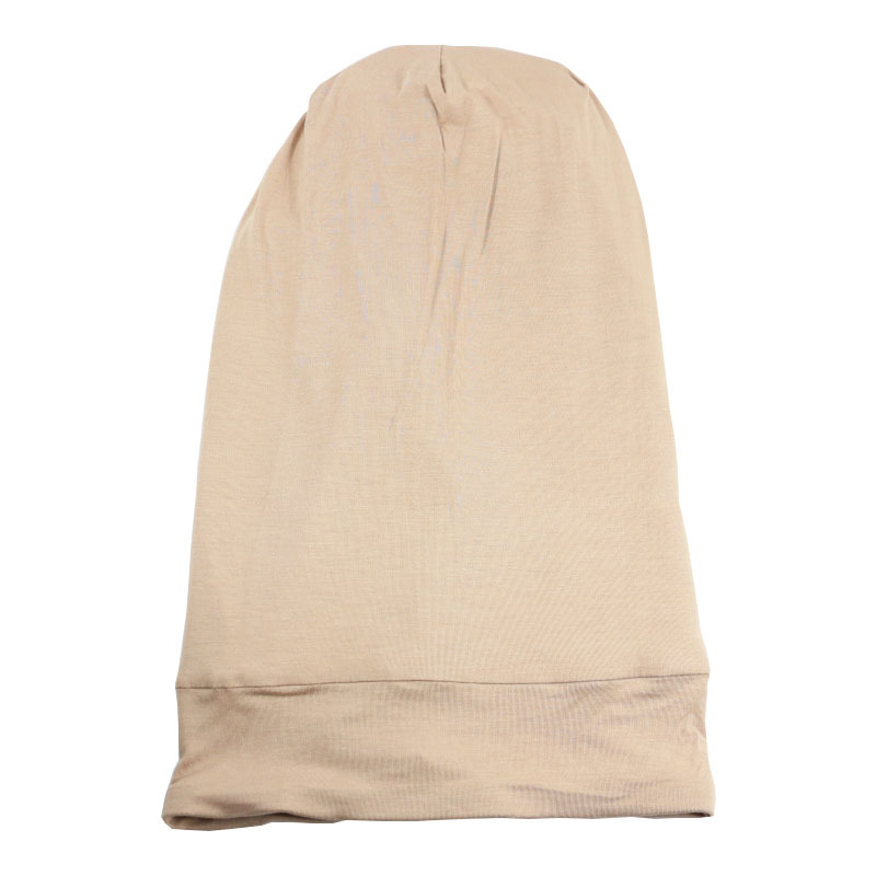 Large size women's long tail sleeping cap double layer satin pullover hat elastic elastic adjustable hat hot selling_voghion.com