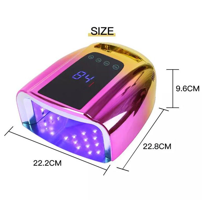 Wiederaufladbare Nagellampe mit Griff, kabelloser Gel-Nagellack-Trockner, LED-Licht für Nägel, kabellose UV-LED-Nagellampe_voghion.com