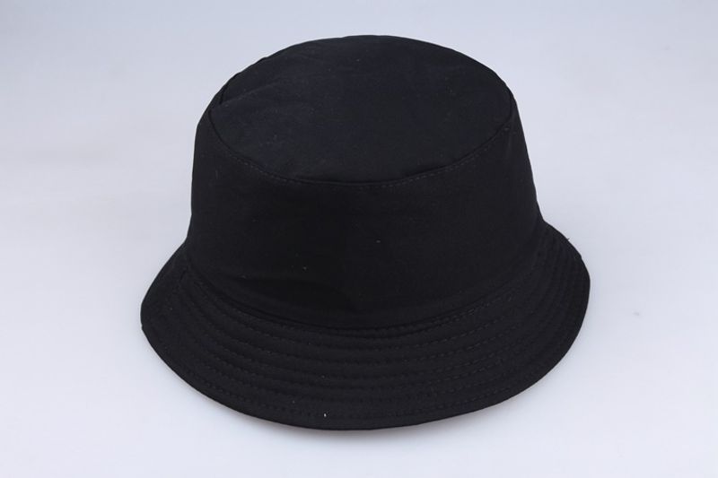 Unisex Personalized Fisherman Basin Fashion Flat Visor Sun Block Pure Cotton Round Hat_voghion.com