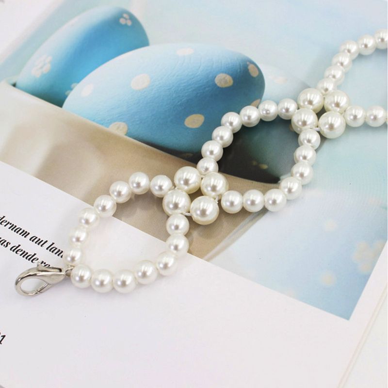 HEIßE Neue Elegante Frauen Perle Gürtel Weibliche Mädchen Strap Dünne Dünne Kleid Lange Taillenbänder Riemen Taille Ketten_voghion.com