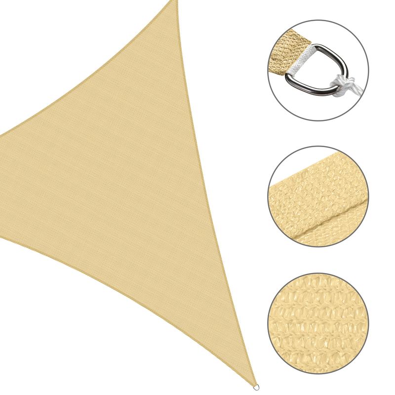 25' x 25' x 25' Triangle Sun Shade Sail/Sand_voghion.com