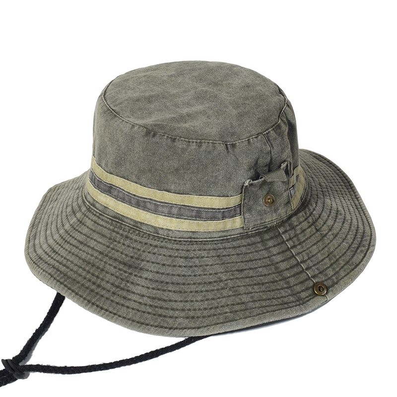 Neuheiten Angeln Wandern Sonne Männer Frauen Boonie Breite Krempe Outdoor Safari Sommer Kappe Baumwolle Eimer Hut_voghion.com