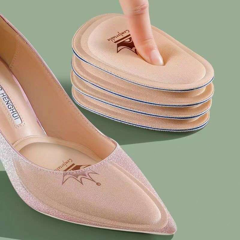 Plantillas antideslizantes de tacón alto para mujer, plantillas para aliviar el dolor, cojín frontal, almohadillas para zapatos, plantilla para el cuidado de los pies, 1/2 pares_voghion.com