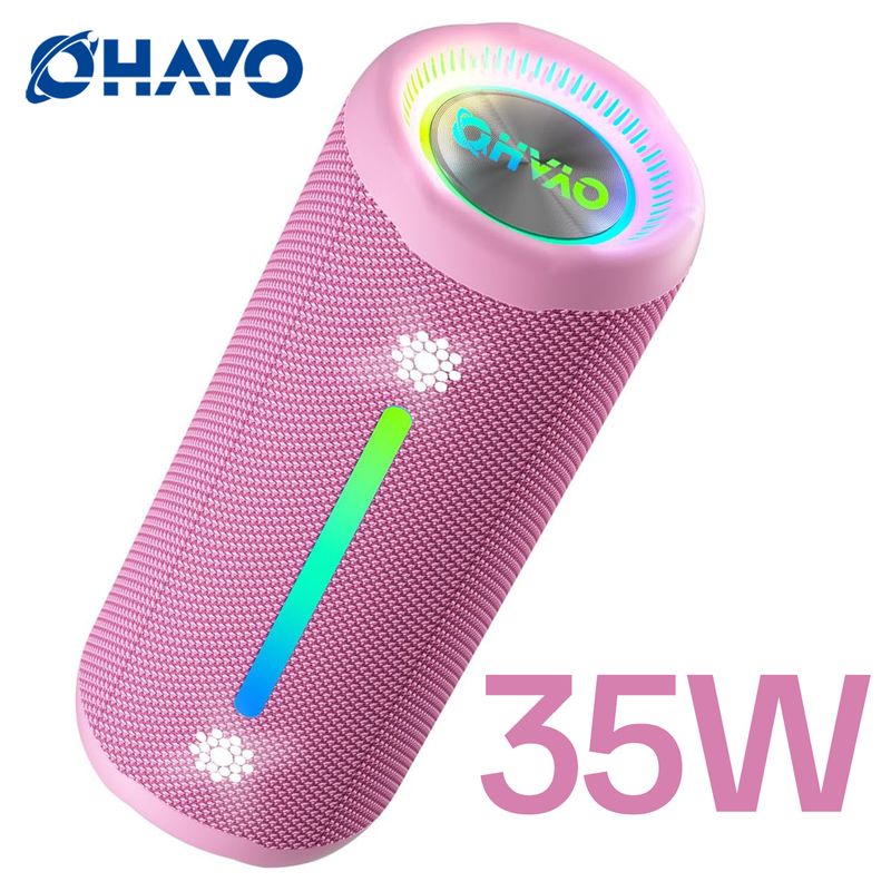 10X Bluetooth Speaker 35W - IPX Waterproof, Powerful Stereo Sound, 24 Hours Playtime, TWS Pairing, Dazzling Lights_voghion.com