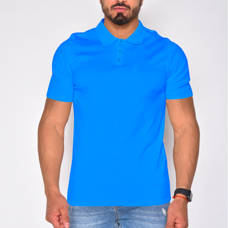Herren Poloshirt Kurzarm Sommer Sport Casual Loose Atmungsaktiv Kurzarmshirt_voghion.com