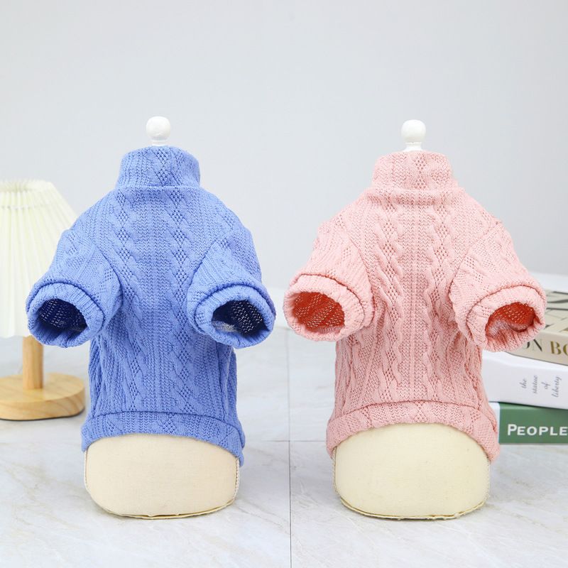 Pet nuovo Teddy piccolo cane pet abbigliamento autunno e inverno 21 quattro colori maglione_voghion.com