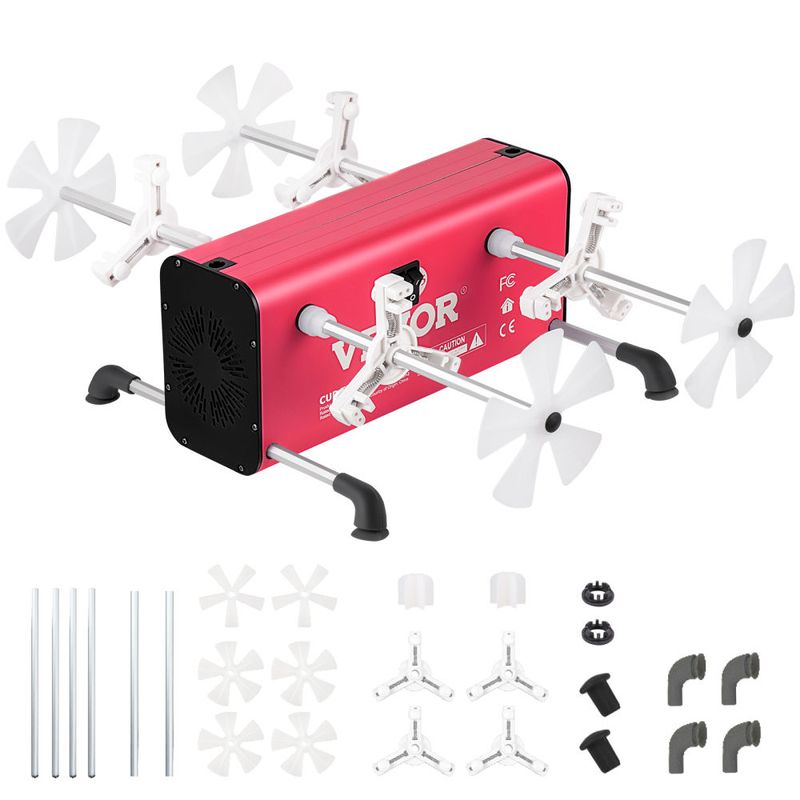 VEVOR 4 Cup Turner, 2 Speeds Multiple Tumbler Spinner Rotator Machine Kit with 4 Removable and Adjustable Arms, Mute Motor, Aluminum Alloy Frame, 4 In_voghion.com