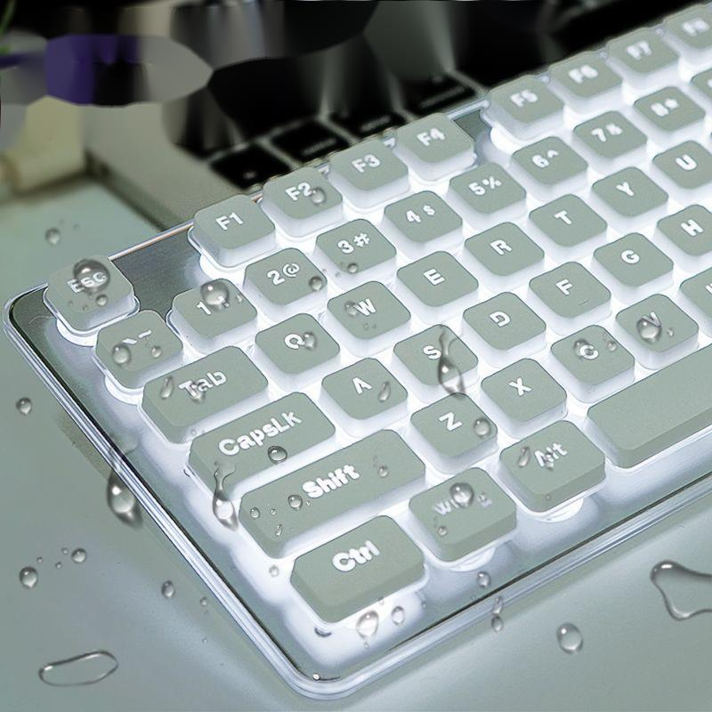 Mouse Set Ultra Thin Wireless Keyboard Low Frequency Charging Transparent Computer Laptop Universal_voghion.com