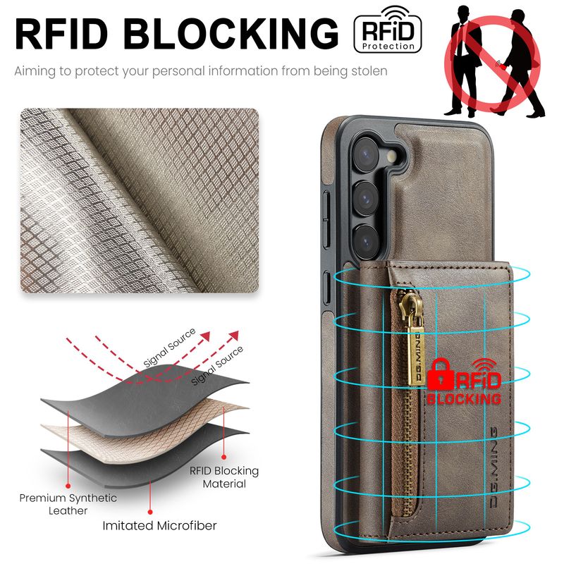 M5 per Samsung S23 custodia per telefono con ricarica wireless magnetica S23 Plus due in uno custodia protettiva antifurto con spazzola_voghion.com