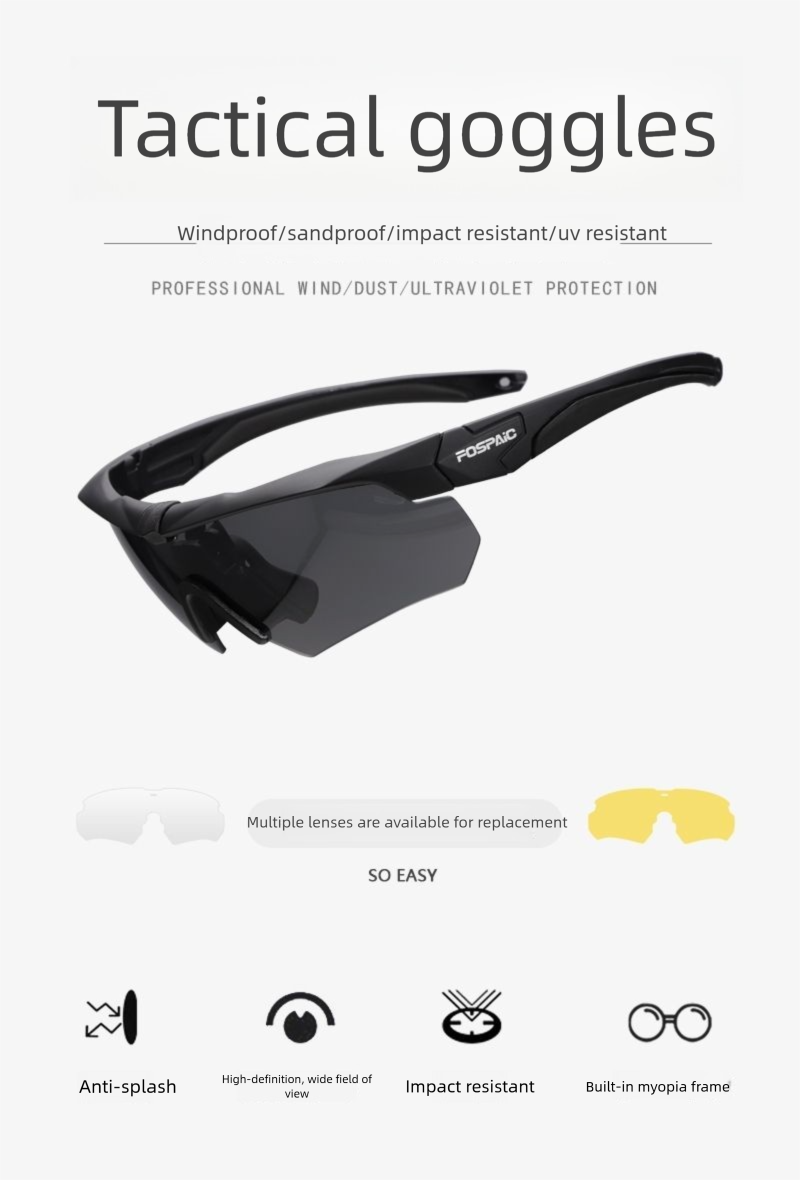 Taktische Anti-UV-Brille für Militärbegeisterte, geeignet zum Skifahren und Radfahren_voghion.com