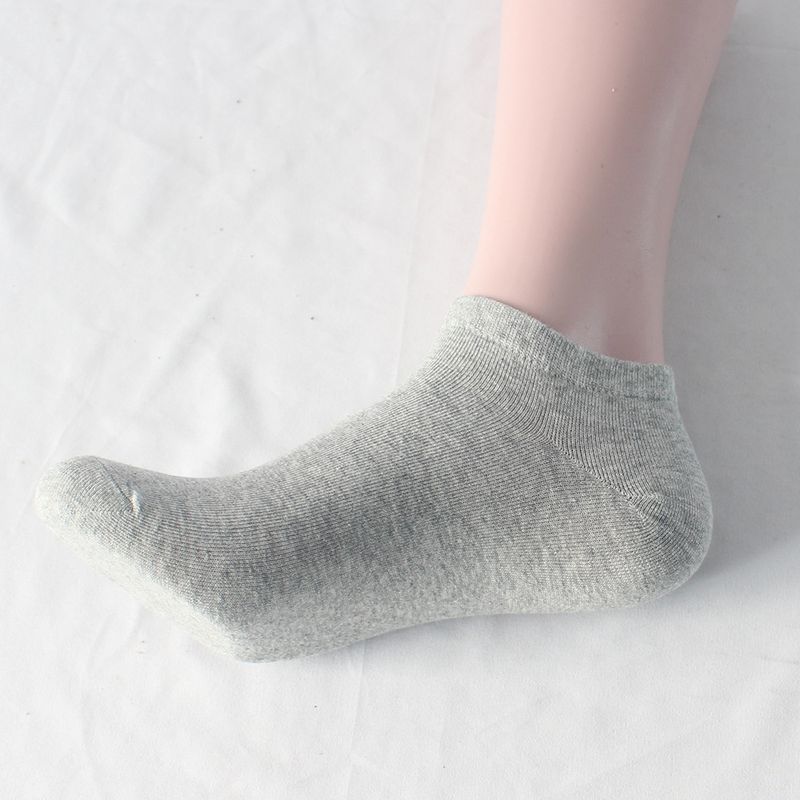 Übergroße Bootssocken für Herren, dünne, einfarbige Socken, feuchtigkeitsableitende Baumwollsocken und Söckchen_voghion.com