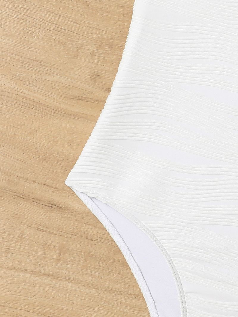 Maillot de bain une pièce multicolore pour femme, tissu spécial, bretelles, slip moulant, pour la plage_voghion.com
