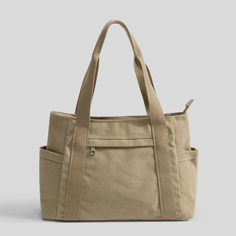 Large Capacity For Women, Single Shoulder Casual Tote Bag, Simple Handbag, Canvas Bag Guangzhou_voghion.com