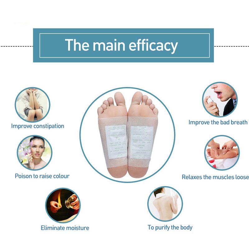 Patchs adhésifs nettoyants pour les pieds, 50 pièces, soins de santé amincissants, maintien de la forme_voghion.com