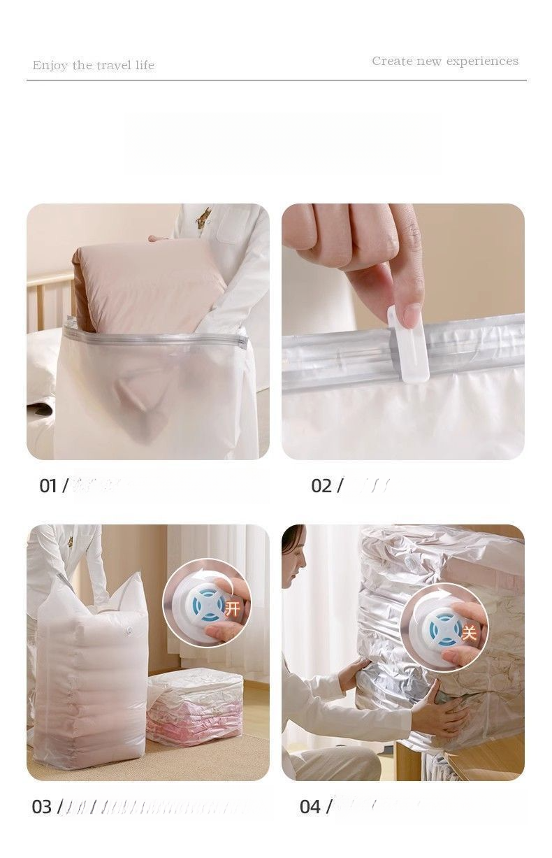 Vacuum Compression Storage No Pump Needed Clothes Special For Cotton Quilts Clothing Down Jackets Three-Dimensional_voghion.com