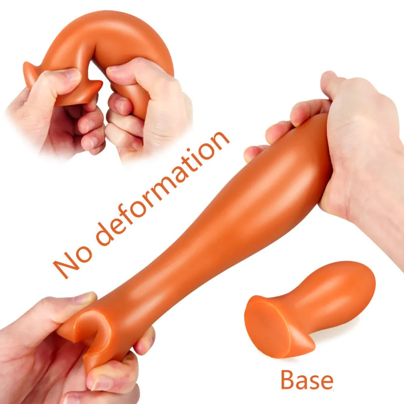 Giocattoli anali Gigante vibratore in silicone giocattolo del sesso grande butt plug da uomo espansore anale l Stimolatore di espansione dell'ano gay_voghion.com