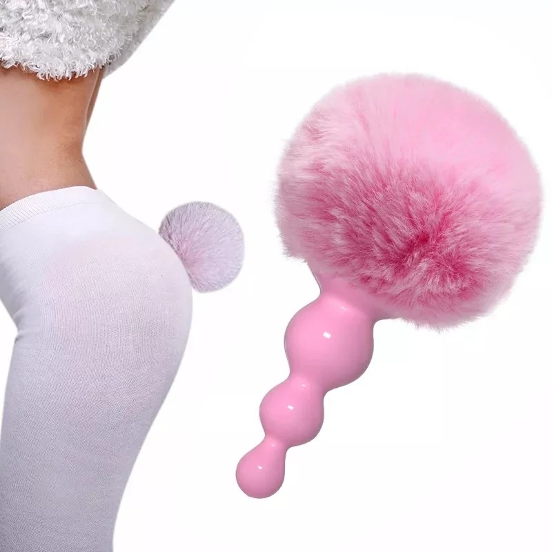 Anale Plug Siliconen Pluche Konijn Staart Seksspeeltje voor Vrouwen Mannen Gay Sexy Butt Plug Prostaat Massager Staart Anale Plug y_voghion.com