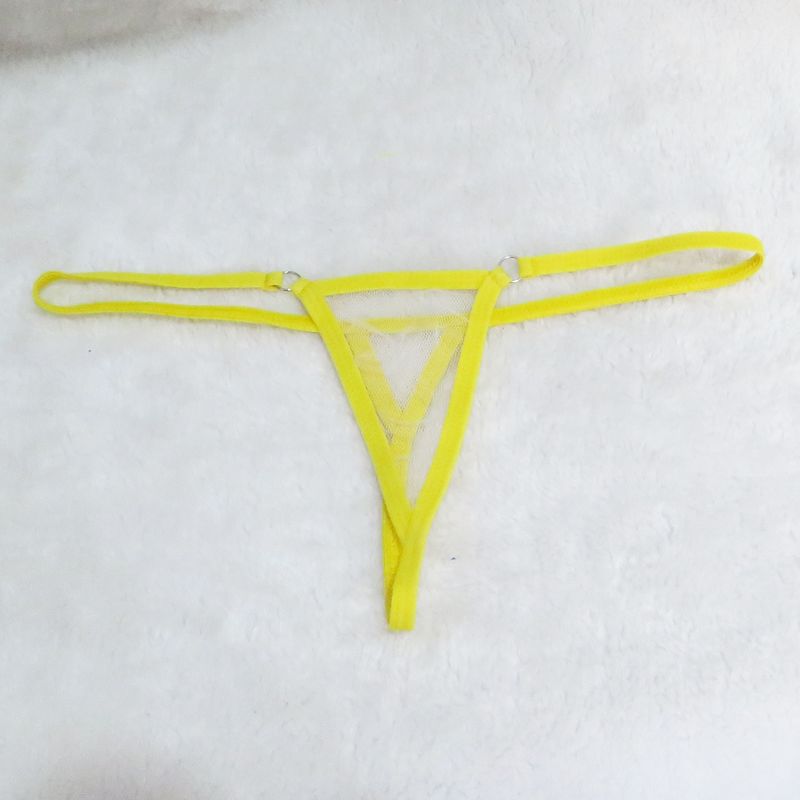 Intimates aluspesu Seksikad Pamas Pama püksid Läbipaistvad võrkkangast lumehelveste mustriga T-kujulised aluspüksid T-seljaga miniujumistrikoo Ujumisriided_voghion.com