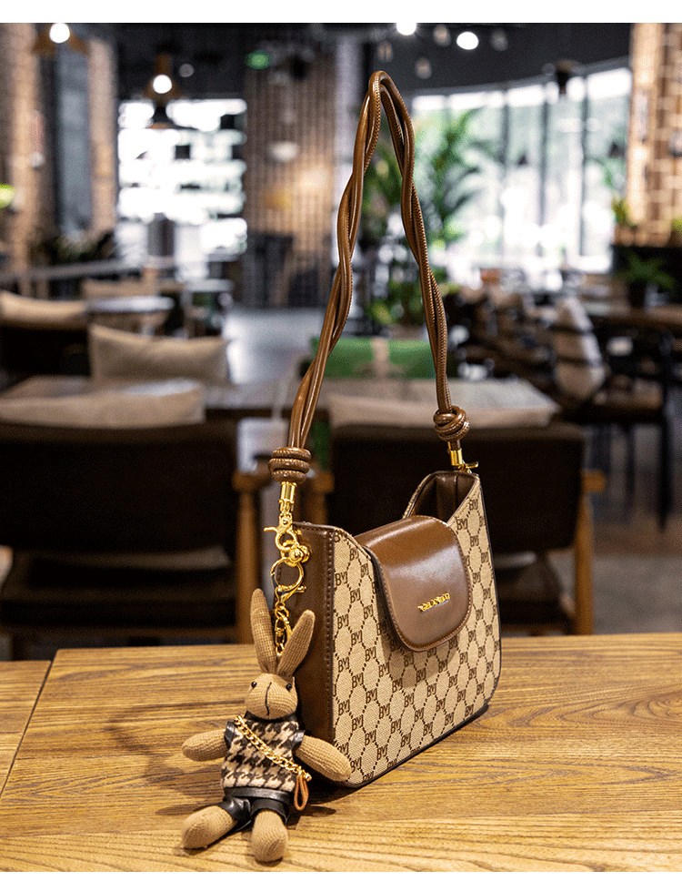 Gorandai Junior Light Luxury Women's Bag 2023 New French Stick Bag Borsa a tracolla ascellare da donna versatile_voghion.com