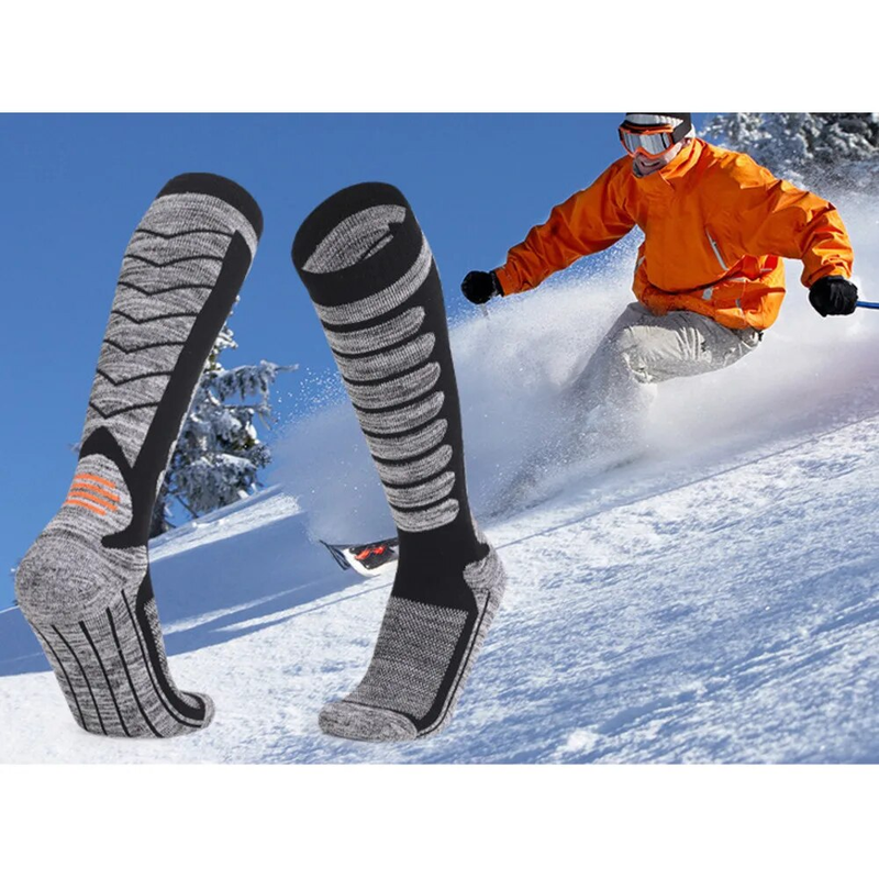Lange Tube Ski Sokken Buitensporten Verdikte Bergsport Sokken Handdoek Onderkant Voor Zweetabsorptie Warmte En_voghion.com
