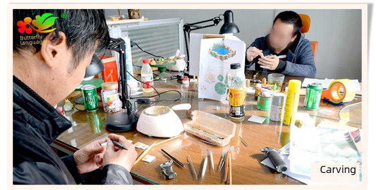 Ny stil tröja par mikro landskap skrivbord gör-det-själv tårtdekoration tillbehör tröja flicka hjärta par plast ornament_voghion.com