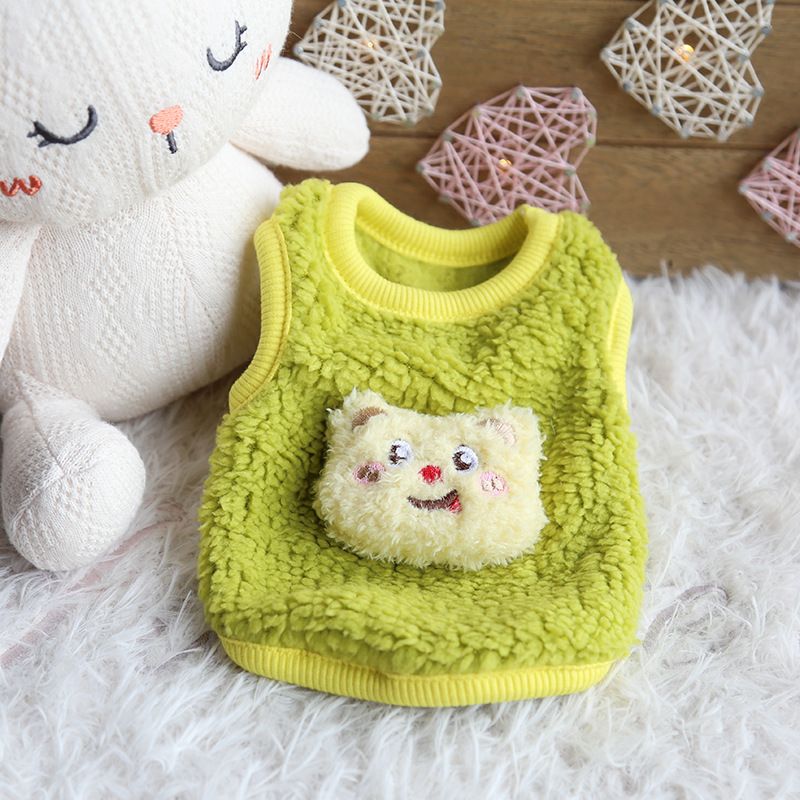 Petstyle Little Snow Leopard Bear Hund Niedliche Fleece-Kleidung für Welpen und Kätzchen, Neugeborene Katze_voghion.com