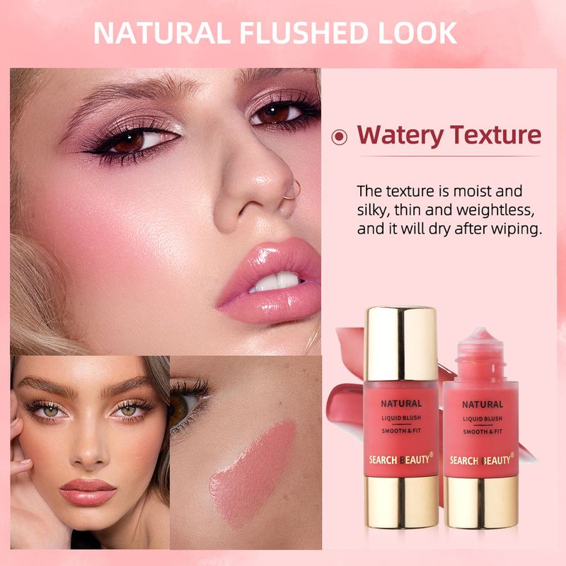 Blush SEARCH BEAUTY New Small Dropper Liquid Blush Waterproof And Sweat Proof Small Portable Blush_voghion.com