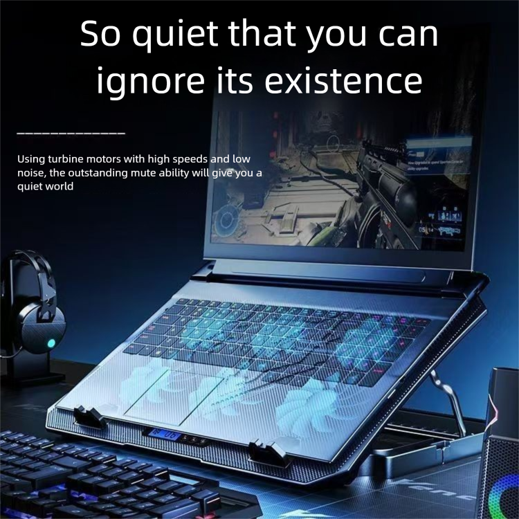 Compatible With ASUS Tianxuan Laptop Pad Base Six-Wind Powerful Cooling Fan_voghion.com