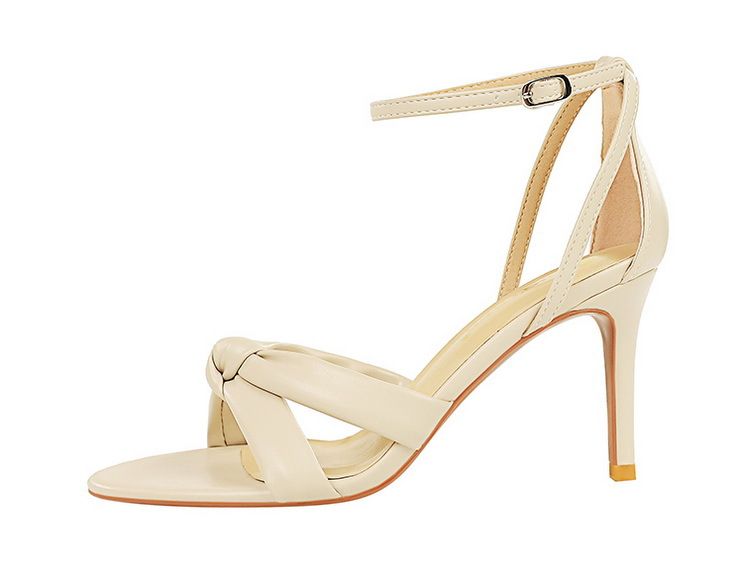 927-A6 Fashion Hollow Open Toe Cross Strap Summer High Heel Women's Shoes with Sandals_voghion.com