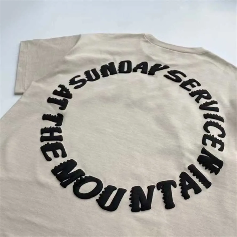 T-shirts pour hommes Puff Print Sunday Service T-shirt Hommes Femmes Hip-Hop Trust God Tee CPFM Tops Fit manches courtes T221202_voghion.com