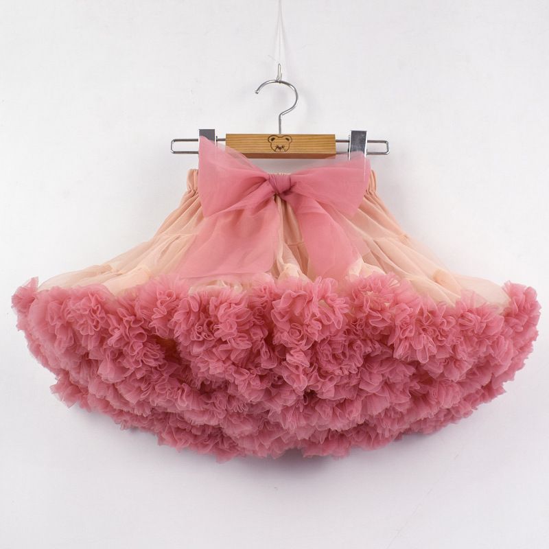 Mutter & Kinder Frühling und Sommer Mädchen Tutu Rock Mesh Rock Bühne Leistung Gaze Rock Tutu Rock_voghion.com