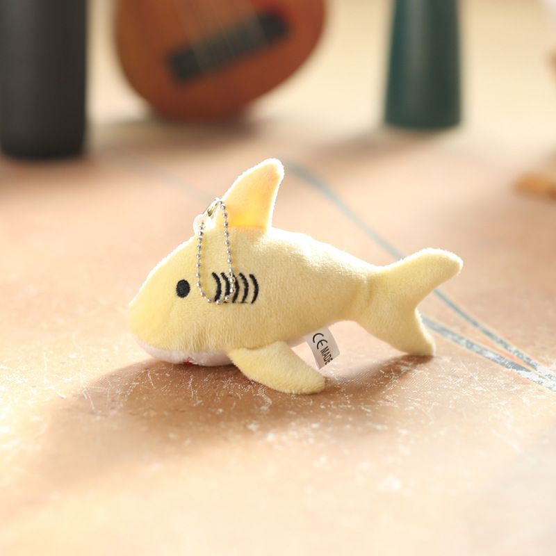 Shark Plush Adorable Cute Keychain Soft Stuffed Animal Accessory For Bags And Keys_voghion.com