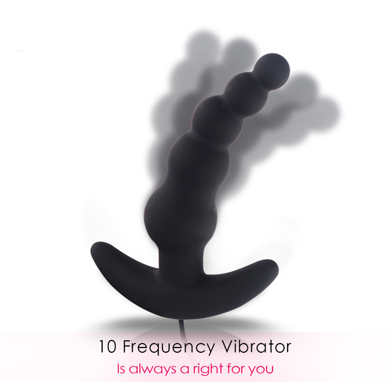 Speed Male 10 Anal Bead Butt Plug Vibratoren Masturbation G-Punkt Prostata-Massagegerät Remote Anal Plug Vibrati_voghion.com