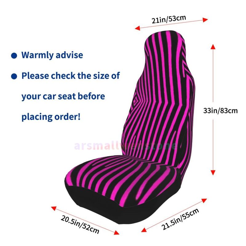 Zebra Stripe 2PCS Car Seat Anti Fouling And Convenient Protective Cover Unique Style_voghion.com