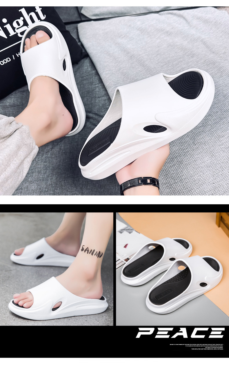 Grenzüberschreitende Hausschuhe Sommerkleidung Koreanische Version der trendigen Marke Flip-Flops Herrenpersönlichkeit All-Match-Strandschuhe Stepping On Shit Slippers_voghion.com