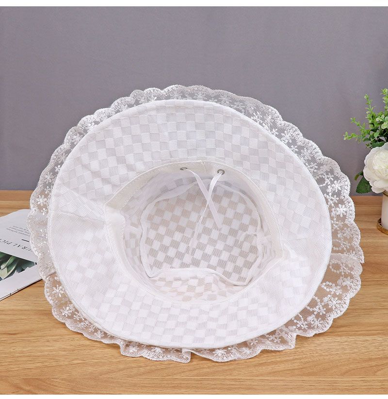 Chapeau bob en maille et dentelle pour femme, chapeau d'été respirant et doux pour l'extérieur, idéal pour les voyages, 2025_voghion.com