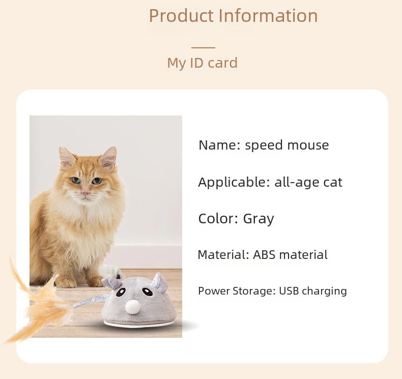 Electric mouse pet toy cat toy electric interactive self-Hi cat toy smart walking cat toy_voghion.com