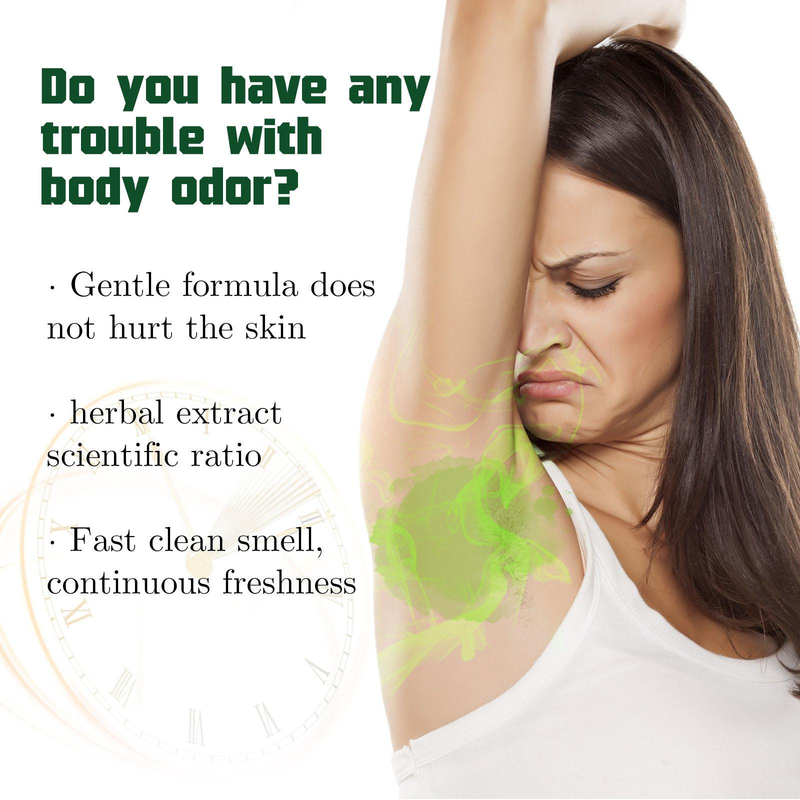 Natural efetivamente remover corpo suor odor agente antitranspirante desodorante remover odor das axilas óleo refrescante creme de cuidados com o corpo_voghion.com