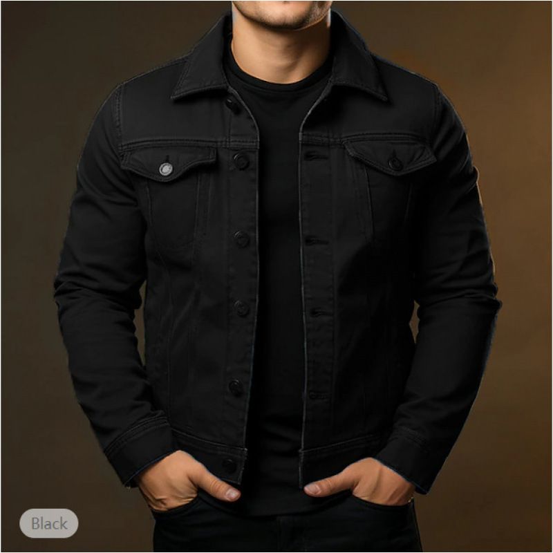 Neue Herren-Oberbekleidungsjacke, lässig, täglich, winddicht, warm, Knopfleiste, Herbst und Winter, einfarbig, modisch, Street Wear_voghion.com