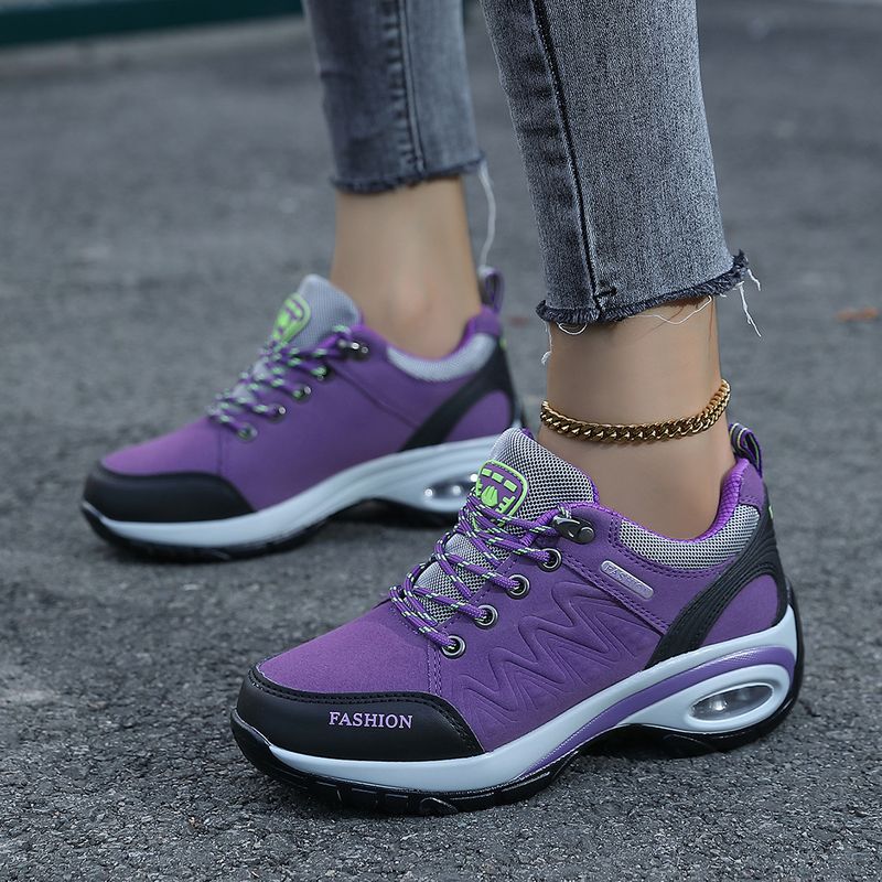Zapatos deportivos casuales para mujer, nuevos zapatos de invierno informales de suela gruesa con serraje, zapatos individuales_voghion.com