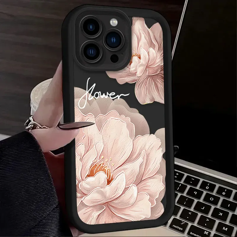 Beautiful Lotus Flower Case For IPhone 16 15 14 13 12 11 Pro Max X XS X S Max XR SE 2020 7 8 Plus Printing Soft Silicone Cover_voghion.com