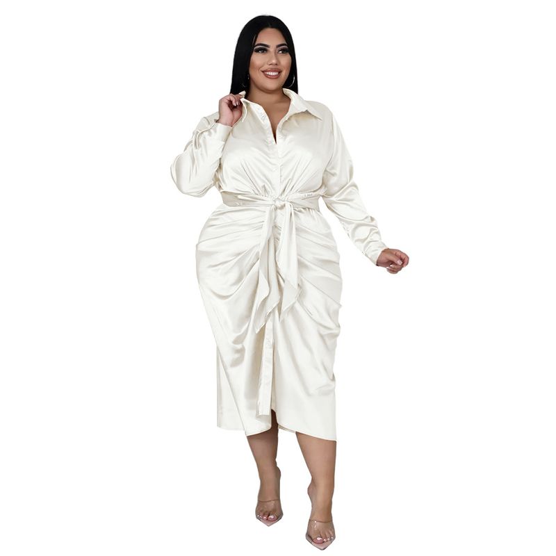Damenbekleidung Nachtclubkleidung Reflektierendes Hemdkleid aus Seide mit plissierten Trägern_voghion.com