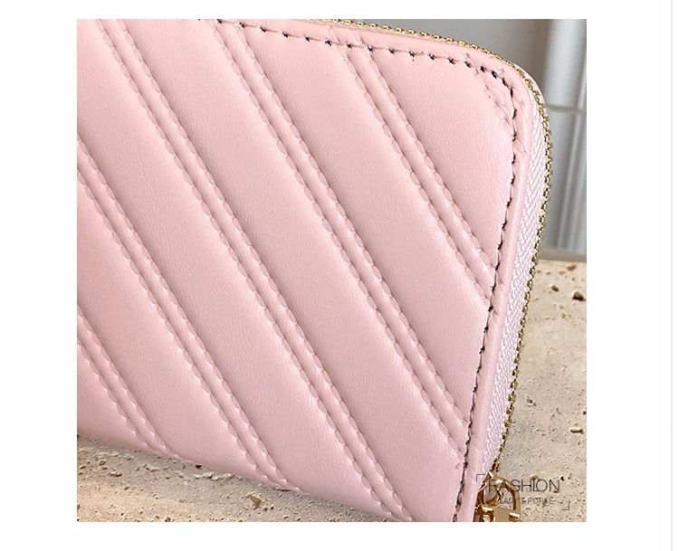 Dámské kabelky, měkká kožená malá peněženka, dámská vyšívací nitě, řemeslná zipová krátká peněženka v japonském stylu, jednoduchá krátká spona, trendy_voghion.com