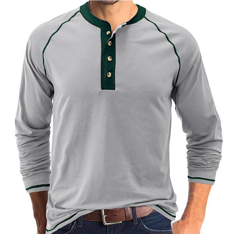 Herren Langarm Rundhals T-Shirt Großhandel Base Layer Cross-Border Business Heli T-Shirt Pullover Top Kurze Ärmel_voghion.com