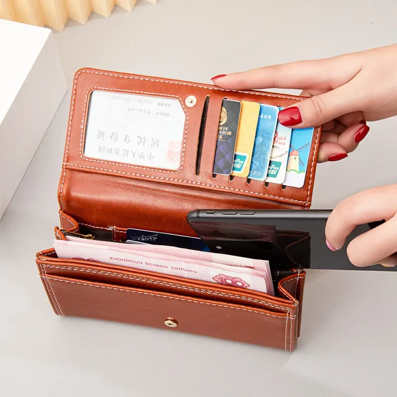 2025 Outdoor Style Luxury Delivery Designer Women's Long Zipper Large Capacity Handheld New Phone Function Multi Card_voghion.com